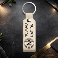 Custom Leather Strap Keychain